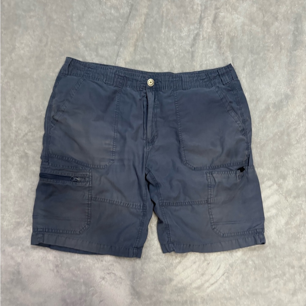 Eddie Bauer Blue Cargo Shorts Casual Style
